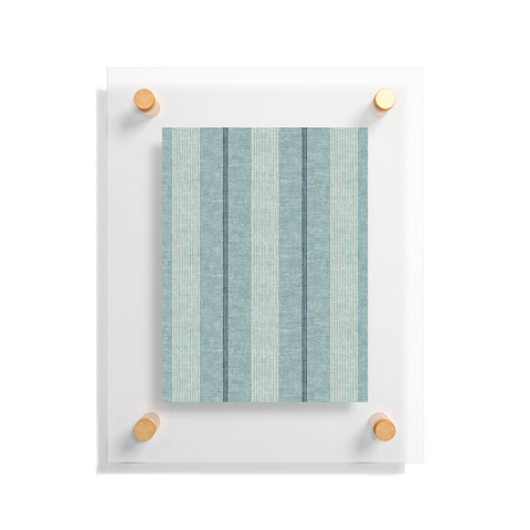 Little Arrow Design Co ivy stripes dusty blue Floating Acrylic Print