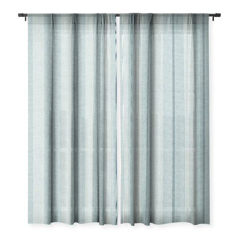 Little Arrow Design Co ivy stripes dusty blue Sheer Non Repeat