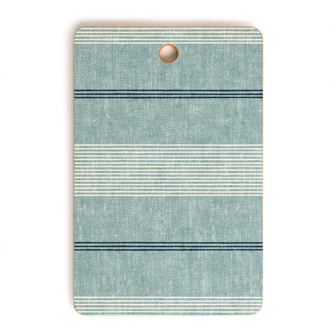 Little Arrow Design Co ivy stripes dusty blue Cutting Board Rectangle
