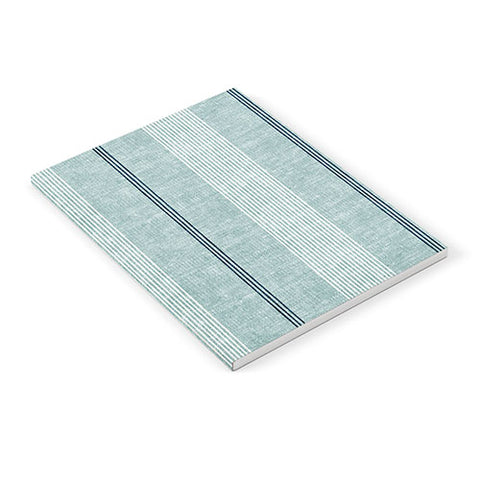 Little Arrow Design Co ivy stripes dusty blue Notebook