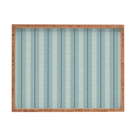 Little Arrow Design Co ivy stripes dusty blue Rectangular Tray