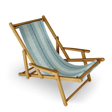 Little Arrow Design Co ivy stripes dusty blue Sling Chair