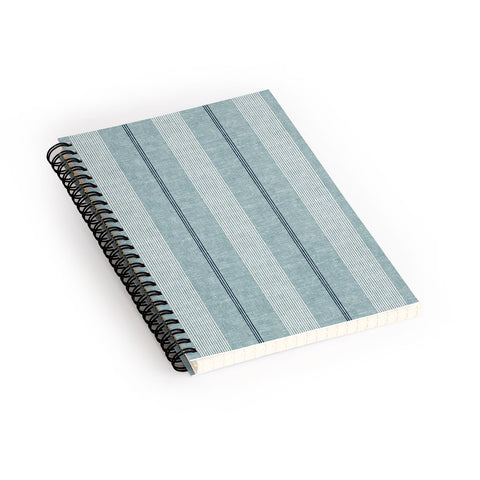 Little Arrow Design Co ivy stripes dusty blue Spiral Notebook