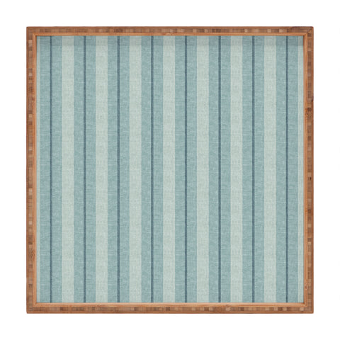 Little Arrow Design Co ivy stripes dusty blue Square Tray