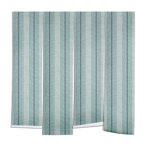 Little Arrow Design Co ivy stripes dusty blue Wall Mural