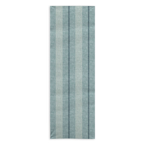 Little Arrow Design Co ivy stripes dusty blue Yoga Towel