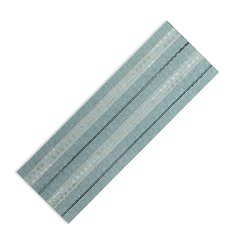 Little Arrow Design Co ivy stripes dusty blue Yoga Mat