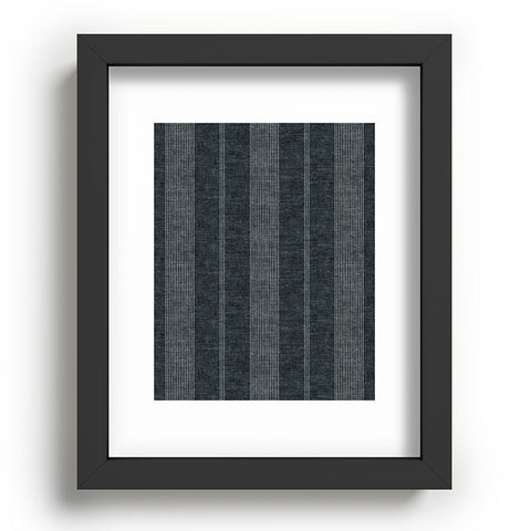 Little Arrow Design Co ivy stripes gray blue Recessed Framing Rectangle