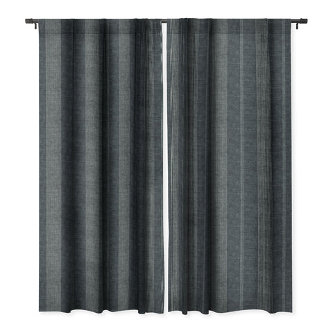 Little Arrow Design Co ivy stripes gray blue Blackout Non Repeat