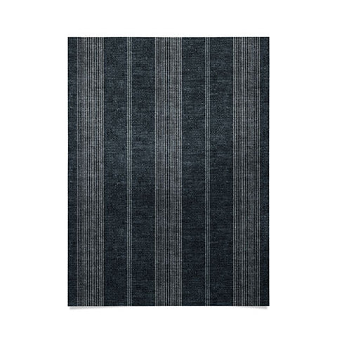 Little Arrow Design Co ivy stripes gray blue Poster
