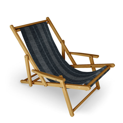 Little Arrow Design Co ivy stripes gray blue Sling Chair