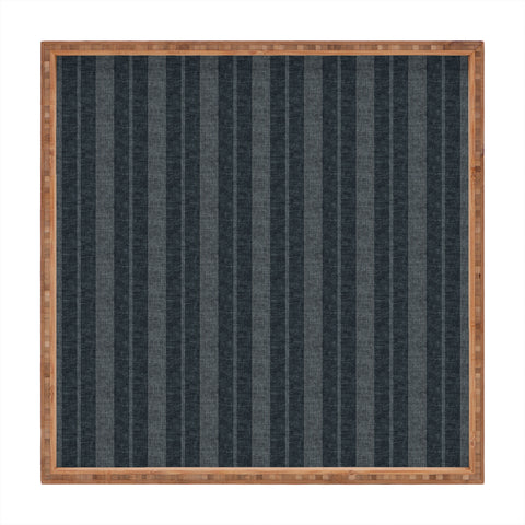 Little Arrow Design Co ivy stripes gray blue Square Tray