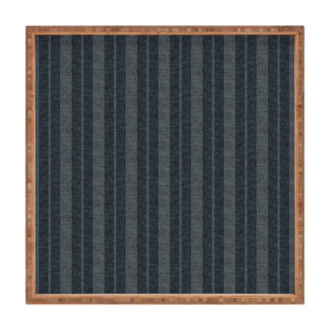 Little Arrow Design Co ivy stripes gray blue Square Tray