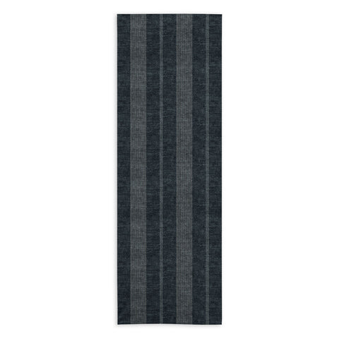 Little Arrow Design Co ivy stripes gray blue Yoga Towel