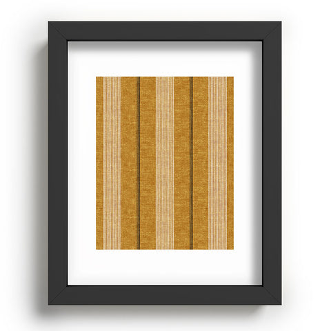 Little Arrow Design Co ivy stripes mustard Recessed Framing Rectangle