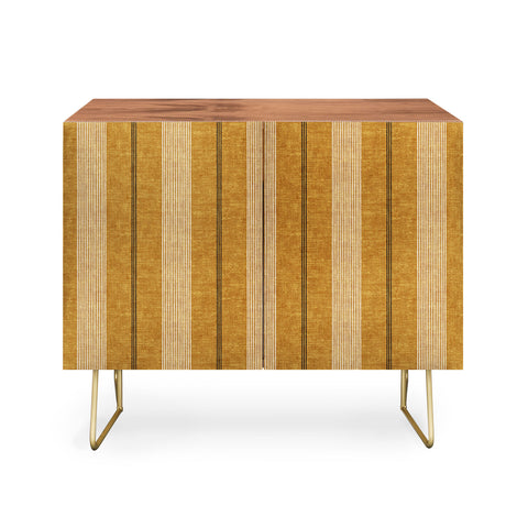 Little Arrow Design Co ivy stripes mustard Credenza