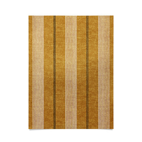 Little Arrow Design Co ivy stripes mustard Poster