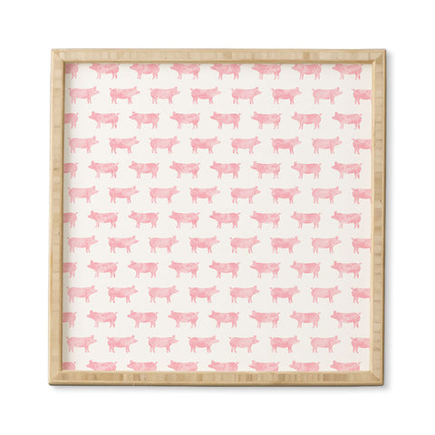 Little Arrow Design Co Just Pigs Framed Wall Art