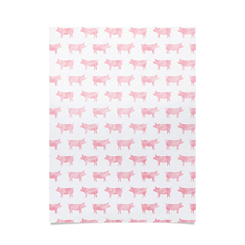 Little Arrow Design Co Just Pigs Poster
