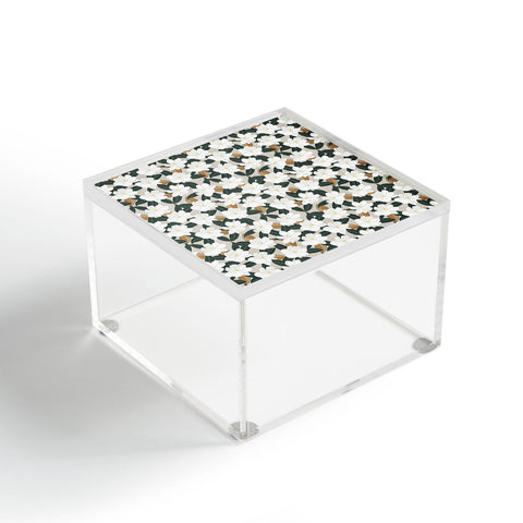 Little Arrow Design Co magnolia flower greige Acrylic Box
