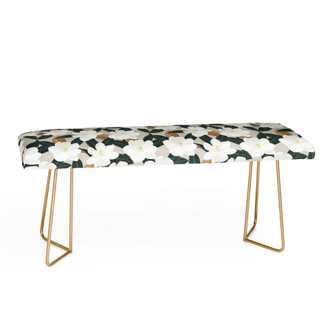 Little Arrow Design Co magnolia flower greige Bench