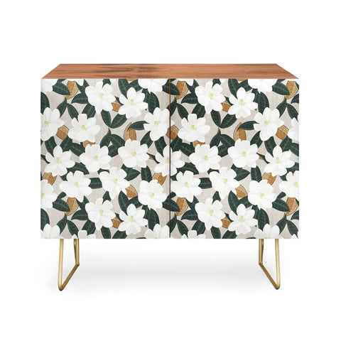 Little Arrow Design Co magnolia flower greige Credenza