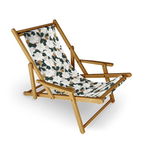 Little Arrow Design Co magnolia flower greige Sling Chair