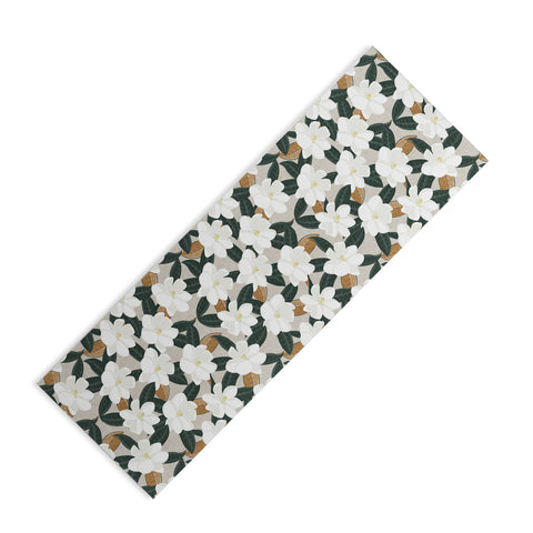 Little Arrow Design Co magnolia flower greige Yoga Mat