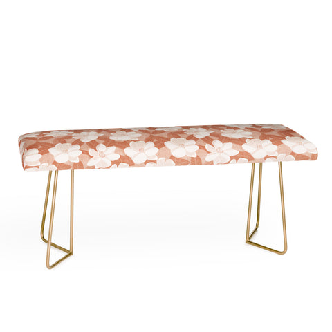 Little Arrow Design Co magnolia flower terracotta Bench