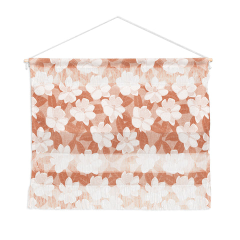 Little Arrow Design Co magnolia flower terracotta Wall Hanging Landscape