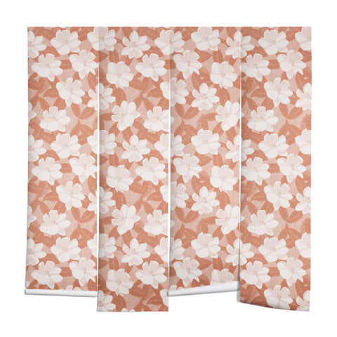 Little Arrow Design Co magnolia flower terracotta Wall Mural