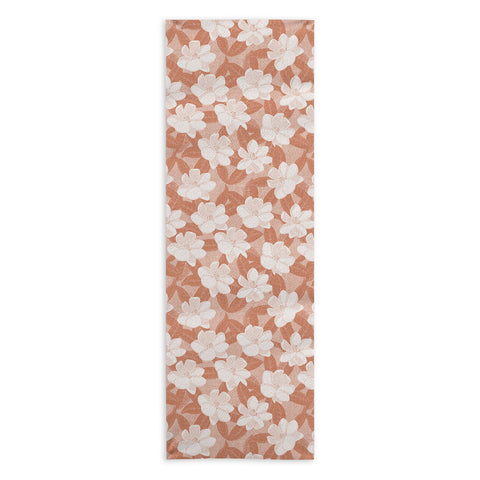 Little Arrow Design Co magnolia flower terracotta Yoga Towel