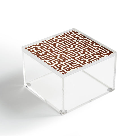 Little Arrow Design Co maze in brandywine Acrylic Box