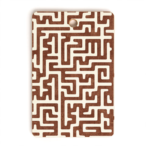 Little Arrow Design Co maze in brandywine Cutting Board Rectangle