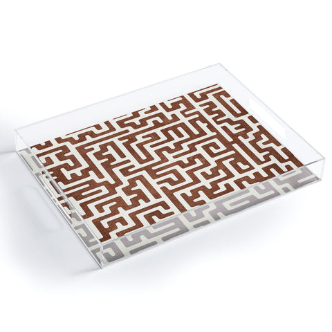 Little Arrow Design Co maze in brandywine Acrylic Tray