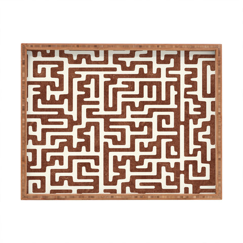 Little Arrow Design Co maze in brandywine Rectangular Tray