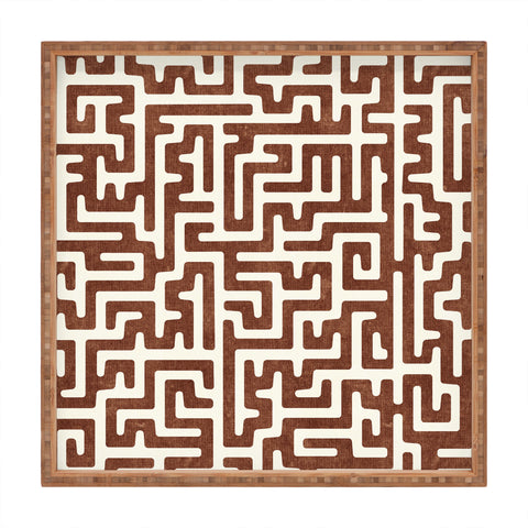 Little Arrow Design Co maze in brandywine Square Tray