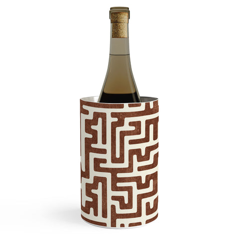 Little Arrow Design Co maze in brandywine Wine Chiller