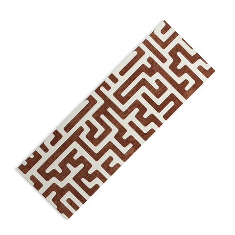 Little Arrow Design Co maze in brandywine Yoga Mat