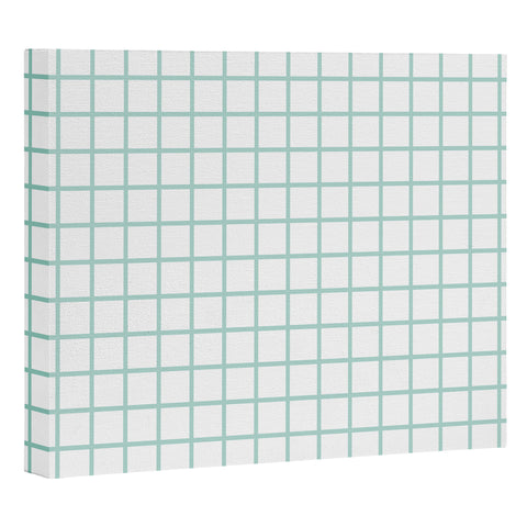 Little Arrow Design Co mint grid Art Canvas