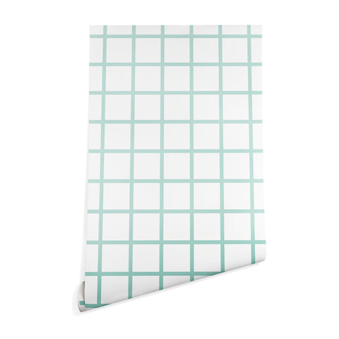 Little Arrow Design Co mint grid Wallpaper