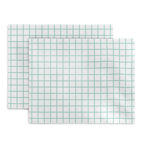 Little Arrow Design Co mint grid Placemat