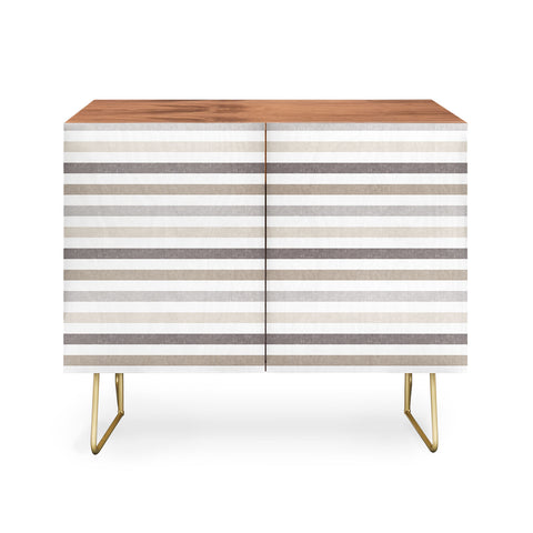 Little Arrow Design Co mod neutral linen stripes Credenza
