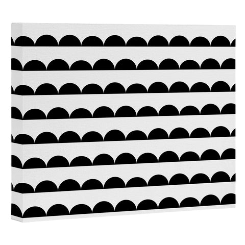 Little Arrow Design Co mod scallops Art Canvas