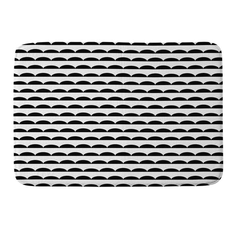 Little Arrow Design Co mod scallops Memory Foam Bath Mat