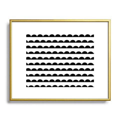 Little Arrow Design Co mod scallops Metal Framed Art Print