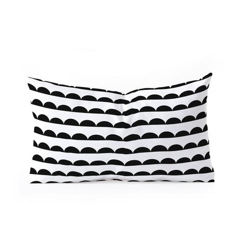 Little Arrow Design Co mod scallops Oblong Throw Pillow