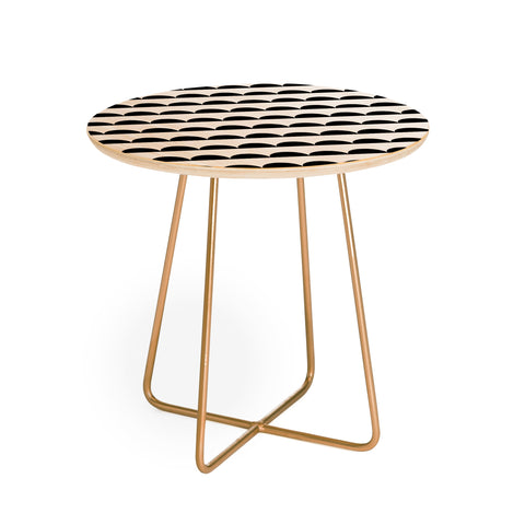 Little Arrow Design Co mod scallops Round Side Table