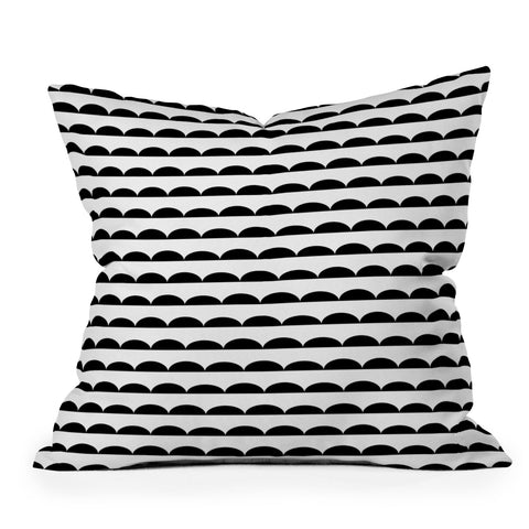 Little Arrow Design Co mod scallops Throw Pillow