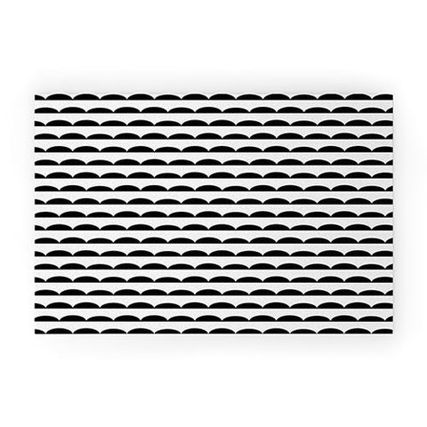 Little Arrow Design Co mod scallops Welcome Mat